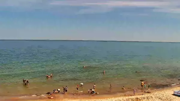 Widok na plażę w Chłapowie