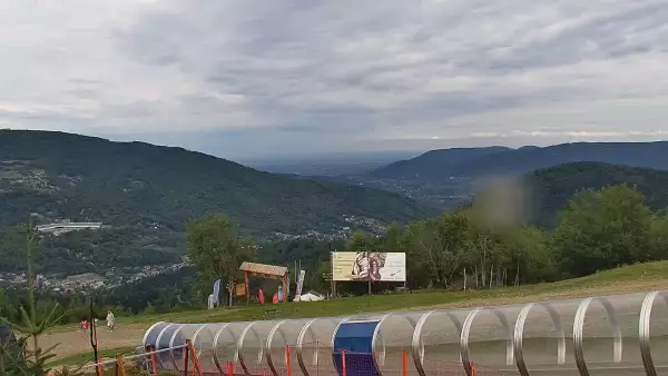 Widok na trasy Szczyrk - Jaworzyna w Centralnym Ośrodku Sportów