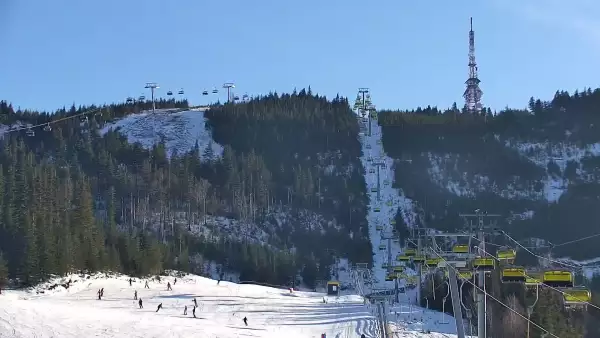 Widok na trasy Szczyrk - Jaworzyna w Centralnym Ośrodku Sportów