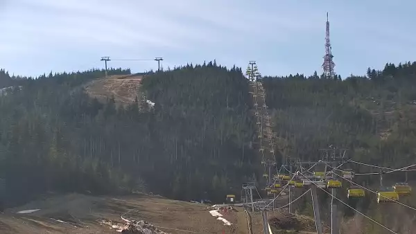 Widok na trasy Szczyrk - Jaworzyna w Centralnym Ośrodku Sportów