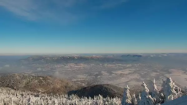 Widok na trasę narciarską Centralnego Ośrodka Sportów Zimowych