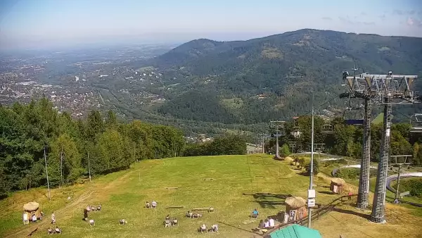 Widok z Kamery na stację narciarską CZANTORIA