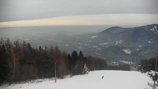 Widok z Kamery na stację narciarską CZANTORIA