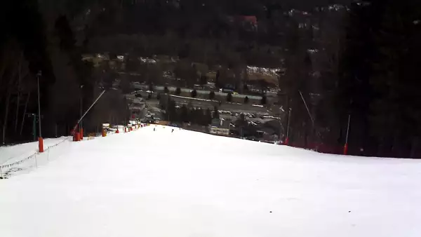 Ustroń - widok na stok Czantoria