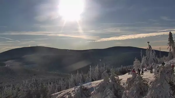 Czarna Góra - kamera luxtorpeda widok z górnej stacji