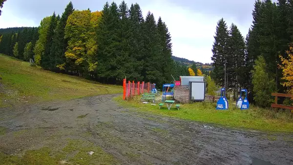 Widok na dolny odcinek trasy w Czarnej Górze