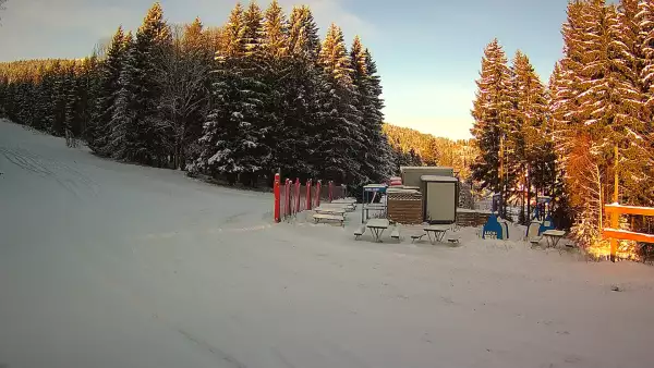 Widok na dolny odcinek trasy w Czarnej Górze