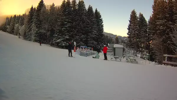 Widok na dolny odcinek trasy w Czarnej Górze