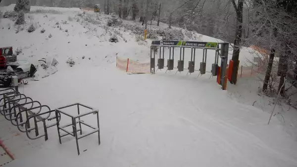 Czarny Groń - widok na stok pośredni