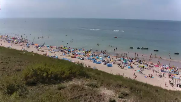 Widok z Kamery na plażę w Darłowie
