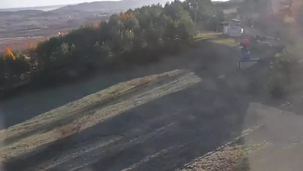 Widok z górnej stacji wyciągu Pod Dziedzicem w Gogołowie