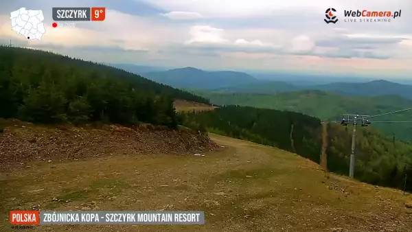 Ujęcia z 25 kamer na piękną panoramę gór.