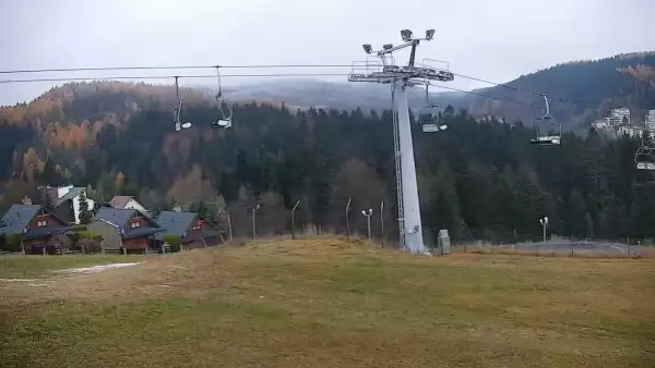 Obraz z kamery na stoku w ośrodku narciarskim Henryk SKI