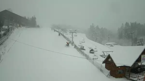 Widok z Kamery na stok w centrum Krynicy - NOWOŚĆ