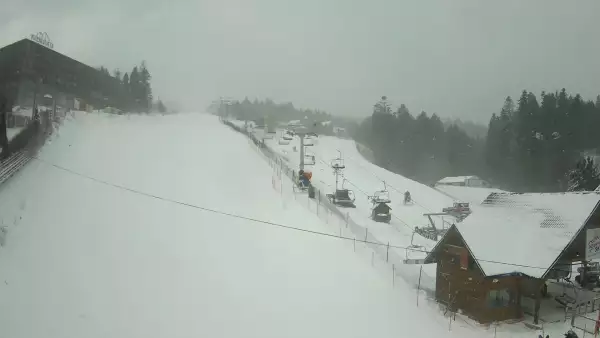 Widok z Kamery na stok w centrum Krynicy - NOWOŚĆ