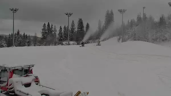 Widok na Trasy Biegowe w Istebnej Kubalonce - oglądaj zimą