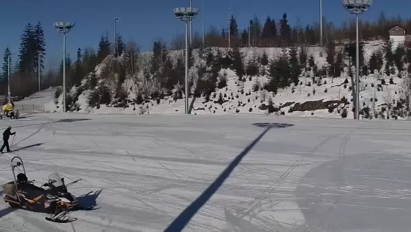 Widok na Trasy Biegowe w Istebnej Kubalonce - oglądaj zimą