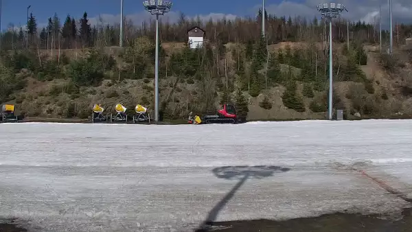 Widok na Trasy Biegowe w Istebnej Kubalonce - oglądaj zimą