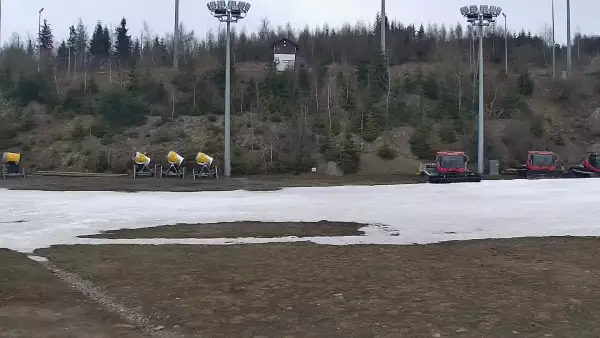 Widok na Trasy Biegowe w Istebnej Kubalonce - oglądaj zimą