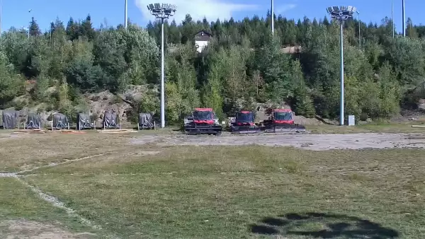 Widok na Trasy Biegowe w Istebnej Kubalonce - oglądaj zimą