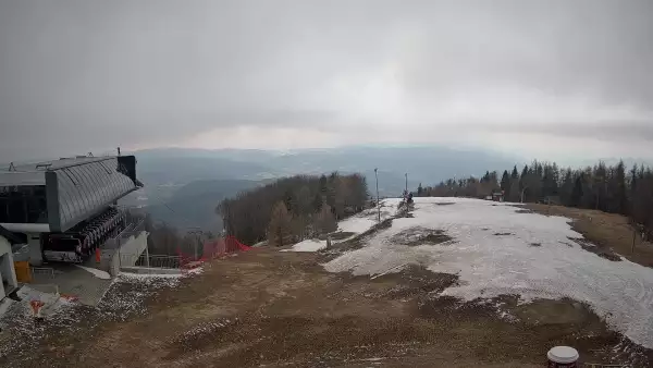 Jaworzyna Krynicka - widok z kamery na kolej Harnaś Express NOWOŚĆ