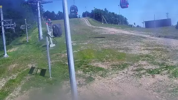 Kamera z widokiem na trasy nr 1 na Jaworzynie Krynickiej.