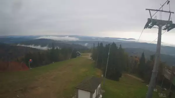 Obraz na żywo z Jaworzyny Krynickiej.