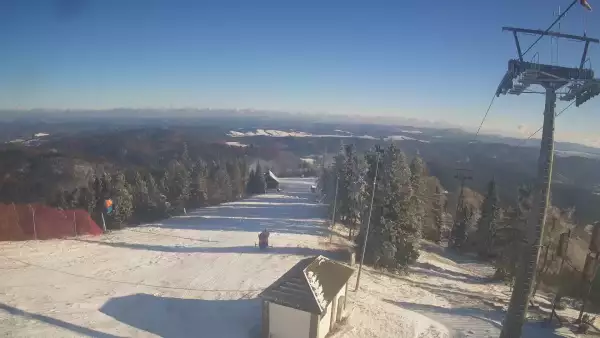 Obraz na żywo z Jaworzyny Krynickiej.