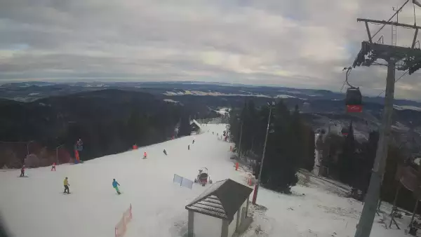 Obraz na żywo z Jaworzyny Krynickiej.