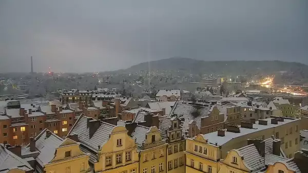 Widok z Kamery na panoramę miasta Jelenia Góra