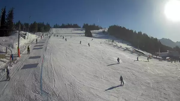 Zdjęcie z kamery na stację Jurgów ski Hawrań