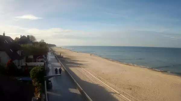 Sarbinowo plaża kamera na plaży