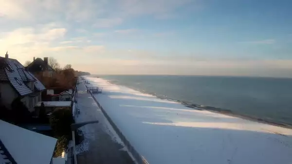 Sarbinowo plaża kamera na plaży