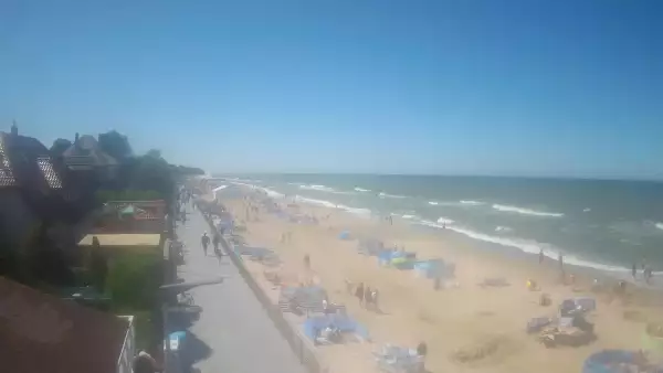 Sarbinowo plaża kamera na plaży
