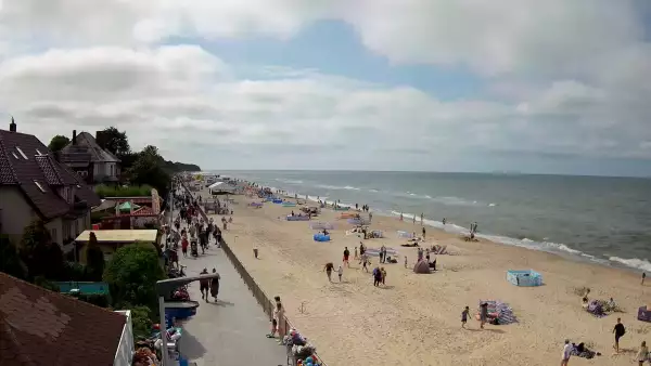 Sarbinowo plaża kamera na plaży