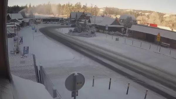 Widok z Kamery na Ulicę Bronisława Czecha w Zakopanem na żywo