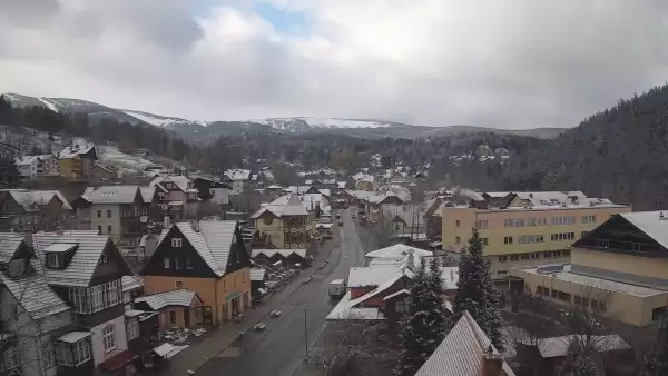 Karpacz - widok panoramiczny na deptak