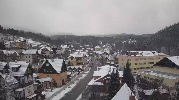 Karpacz - widok panoramiczny na deptak