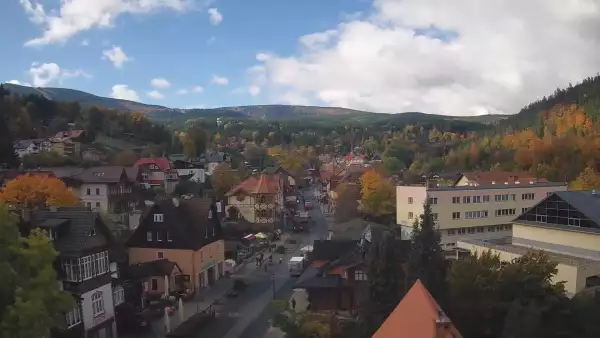Karpacz - widok panoramiczny na deptak