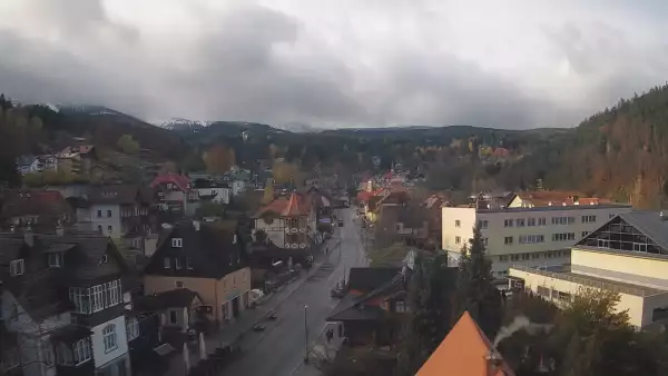 Karpacz - widok panoramiczny na deptak