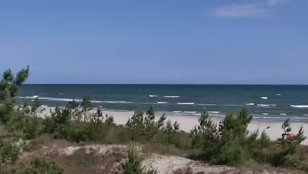 Obraz na żywo z plaży w Karwi