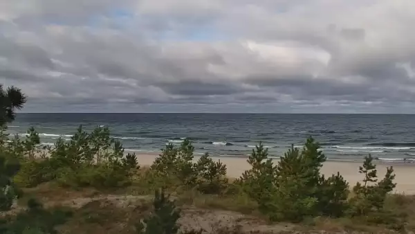 Obraz na żywo z plaży w Karwi
