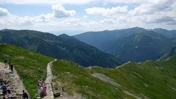 Widok z Kamery na panoramę Tatr na żywo