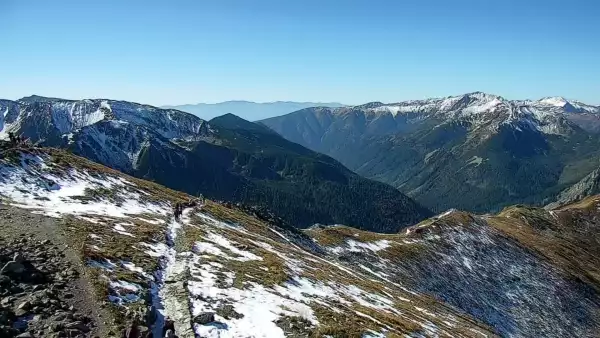 Widok z Kamery na panoramę Tatr na żywo