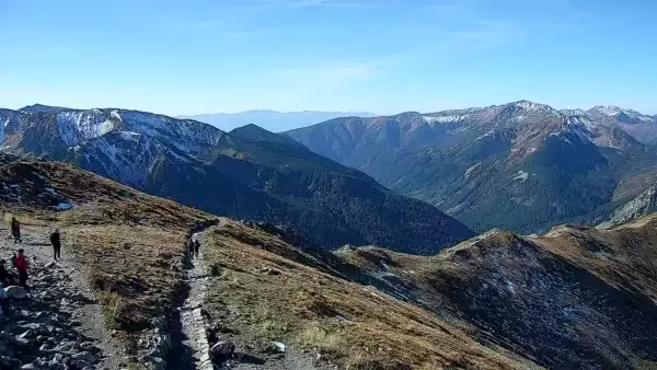Widok z Kamery na panoramę Tatr na żywo