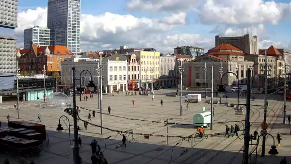 Widok na Rynek w Katowicach