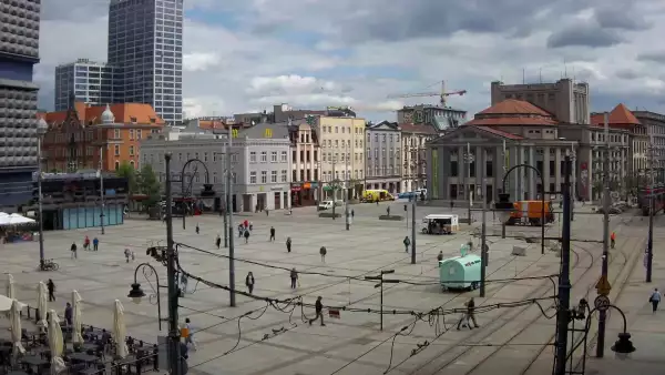 Widok na Rynek w Katowicach