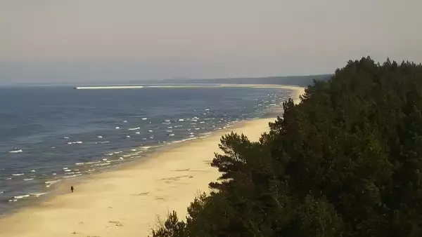Widok na plażę i morze w Kątach Rybackich - zobacz
