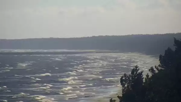 Widok na plażę i morze w Kątach Rybackich - zobacz