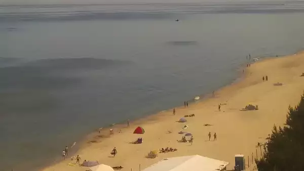 Widok na plażę i morze w Kątach Rybackich - zobacz